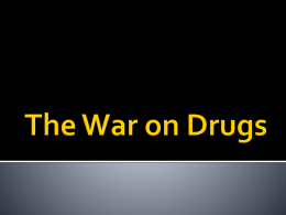 The War on Drugs - Pequannock Township High School