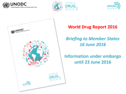 World Drug Report 2016 - United Nations Office on Drugs and Crime