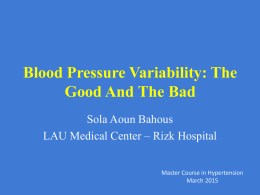 Blood Pressure Variability: Mechanisms and Clinical Relevance