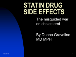 Statin Drugs Mechanism of Action