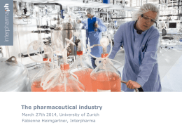 Bedeutung der Pharmaindustrie für die Schweiz