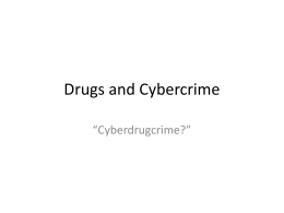 Cybercrime and Drugs