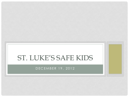 St. luke*s safe kids