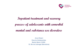 Inpatient treatment and recovery process of adolescents