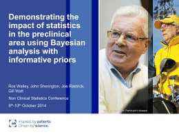 slides - Non-Clinical Statistics Conference