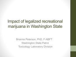 Impact of legalized recreational marijuana in Washington State