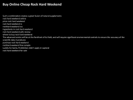 Rockhard Weekend Free Sample