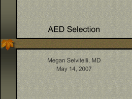 AED Selection