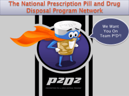 The National Prescription Pill and Drug Disposal Program Network