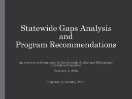 Gap Analysis JJDPC-2015-02-05