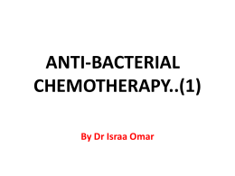 2. Anti bacterial chemotherapyx