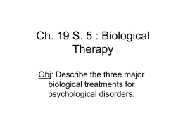 Ch. 19 S. 5 Biological Therapy