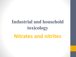 Industrial and household toxicology