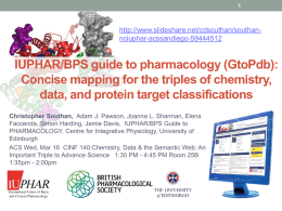 140) `IUPHAR/BPS guide to pharmacology (GtoPdb): Concise