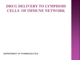 drug targetting to lymphatic system