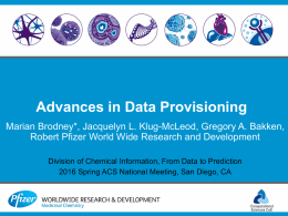 32) `Advances in data provisioning`