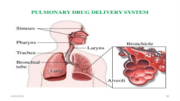 Pulmonary drug delivery system