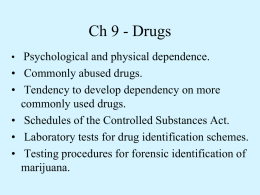 Ch 9 - Drugs - Rye High School