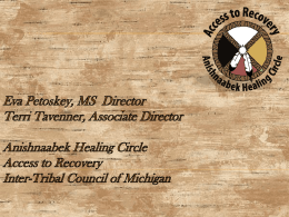 State Conference Presentation - The Anishnaabek Healing Circle