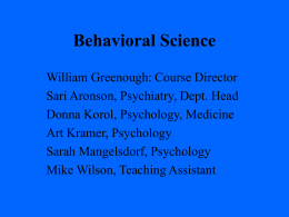 Behavioral Science - University of Illinois Archives