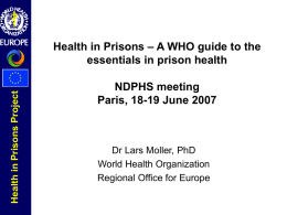 Health in Prisons Project