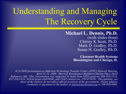 In Recovery - William White Papers