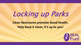 Restrooms Overview - City of Safety Harbor
