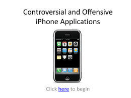 Controversial and Offensive iPhone Applications