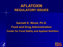 Aflatoxin Regulatory Issues - extension.iastate.edu