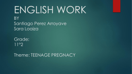 Teenage pregnancy