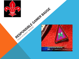 Responsible gamer badge