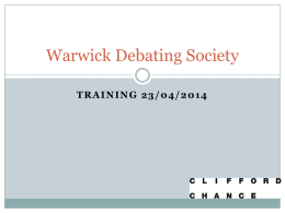 Latin America - Warwick Debating Society