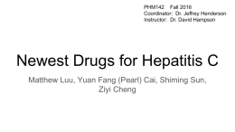New drugs for hepatitis C