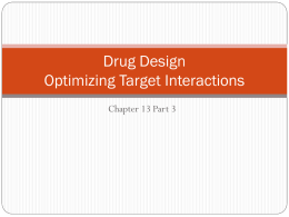 Drug Design Optimizing Target Interactions