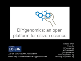 DIY Genomics_ an open platform for citizen science