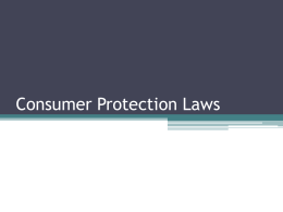 Consumer Protection Laws
