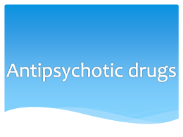 Antipsychotic drugs