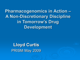 A Non-Discretionary Discipline in Tomorrow`s Drug
