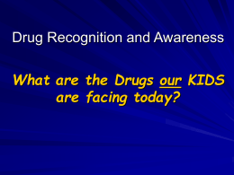 Drugs Recognition - Northwest ISD Moodle