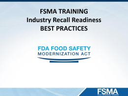 FSMA Training Industry Readiness Best Practices