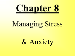 Managing Stress and Coping with Loss
