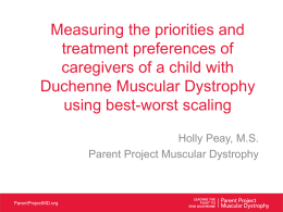Priorities and Preferences in Duchenne Muscular Dystrophy