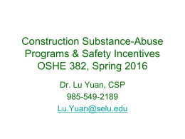 OSHE 382: Construction Safety