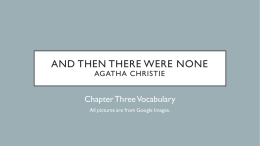 And Then there were none Agatha Christie
