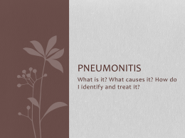 Pneumonitis