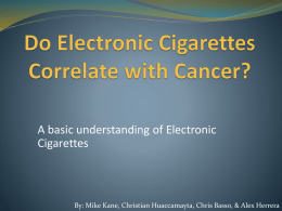 E-Cigarettes (PPTX) - Rowan University