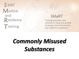 Commonly Misused Substances