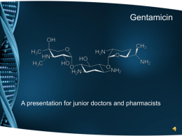 Gentamicin - NHS Networks