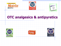 OTC analgesicsx
