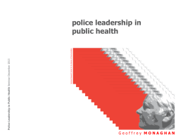 2 Police Leadership in Public Health: Malaysia